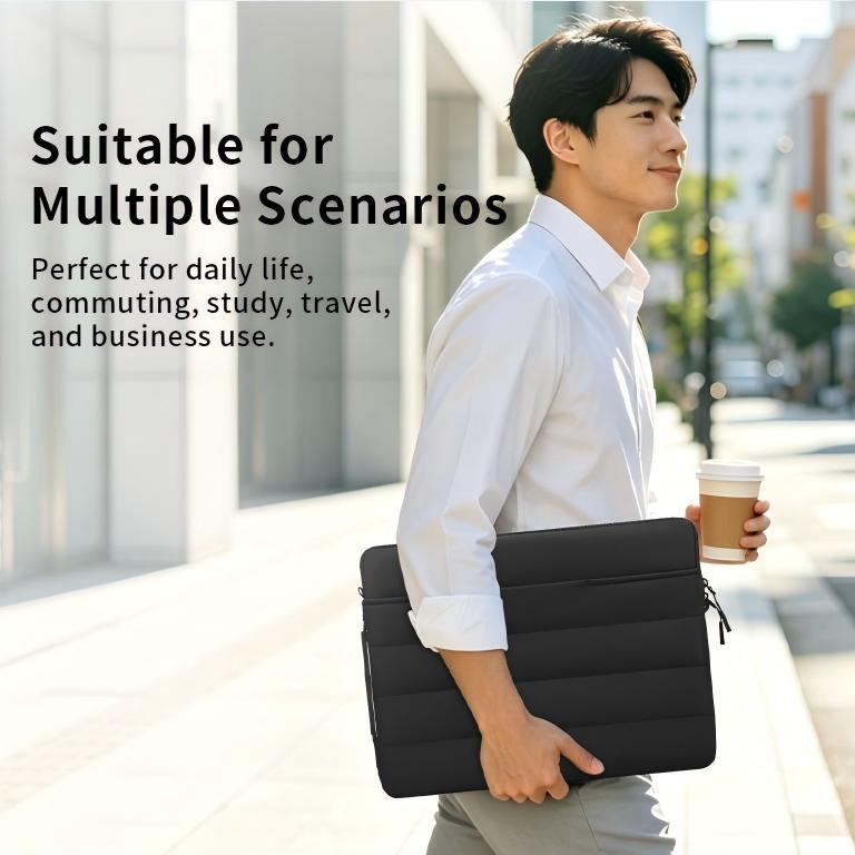 Laptop Case with Handle,Waterproof,Lightweight,Protective Laptop Case with Accessory Pocket, YKK Zipper