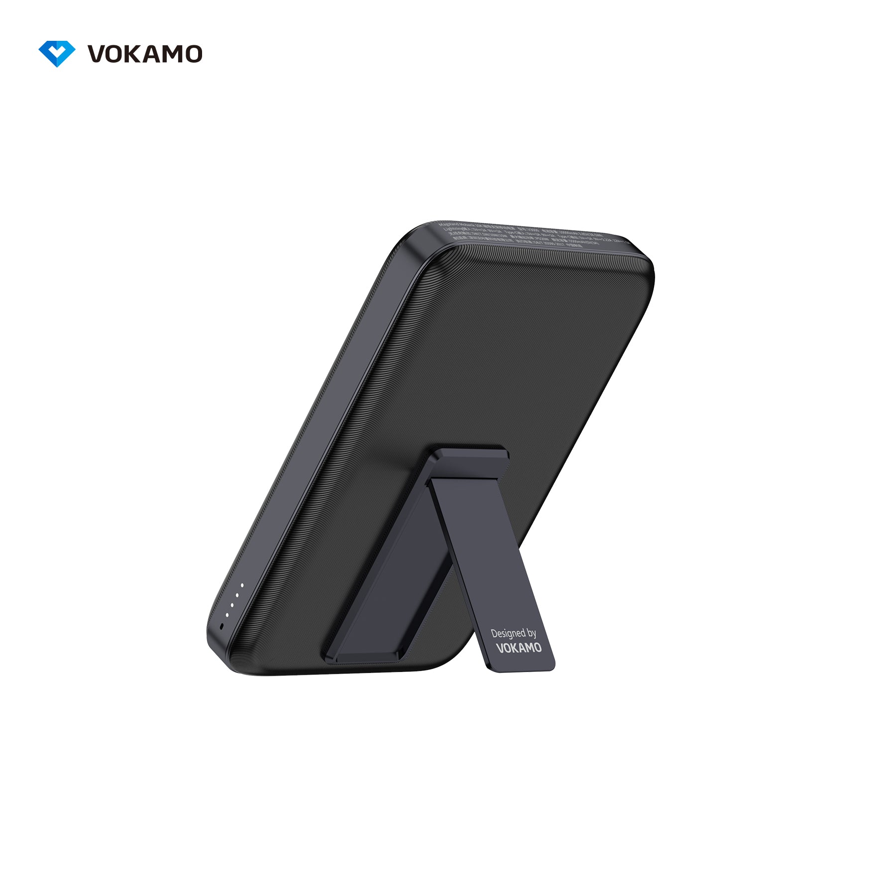 VOKAMO Wireless Power Bank 1000mAh Magnetic Portable Charger with Stand 20W USB C 15W Fast Charging External Battery Pack