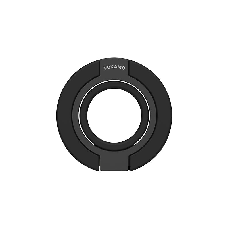 Double Sided Magnetic Phone Holder 360° Rotation Soft Silicon Phone Grip Finger Ring Kickstand