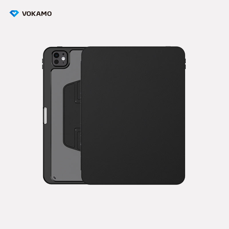VOKAMO Rotating Case for iPad  Pro 13 iPad Air 11  Inch (2024) - [Built-in Pencil Holder] 360 Degree Rotating Protective Stand Cover