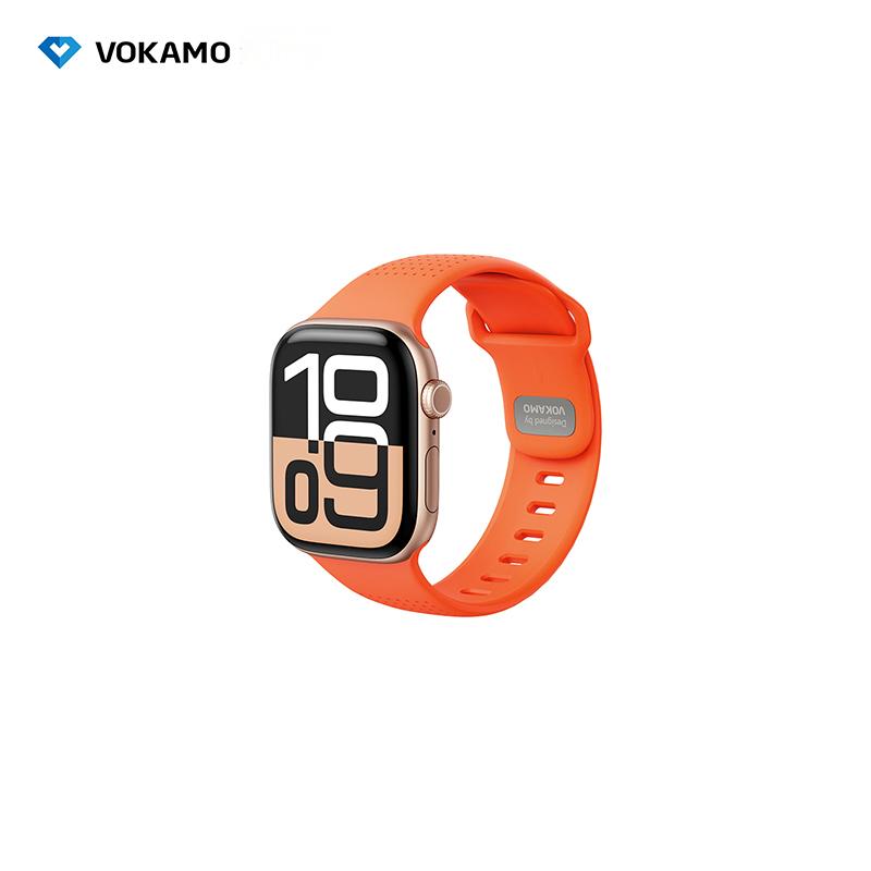 FKM Rubber Straps Glow Sport Band for Apple Watch 44/45/46/49MM,Quick Release,Waterproof Watch Band