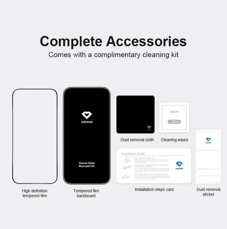 HD Screen Protector for iPhone 17 Series,Shatterproof Tempered Glass[9H Hardness] [99.99% HD Clear] [Case Friendly]-VOKAMO