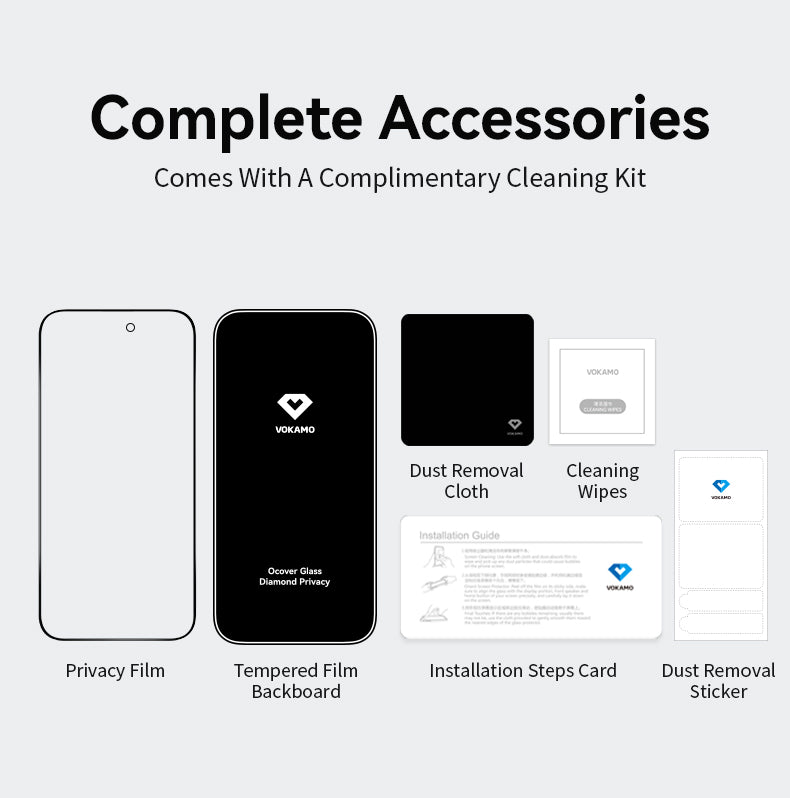 VOKAMO Anti-Peep Privacy Tempered Glass for iPhone 18 Pro Max/18 Pro, 9H Ultra Thin 0.25mm High Alumina Silicon Anti-Spy Screen Protector, Scratch Resistant Full Coverage Privacy Film