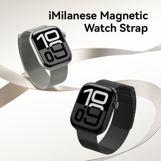VOKAMO Milanese Loop Magnetic Clasp Steel Metal Mesh Milanese Bracelet Watch Band Strap