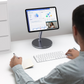 VOKAMO Magnetic iPad Stand 360° Rotating Base Foldable Alloy Tablet Holder Designed For iPad Pro iPad Air