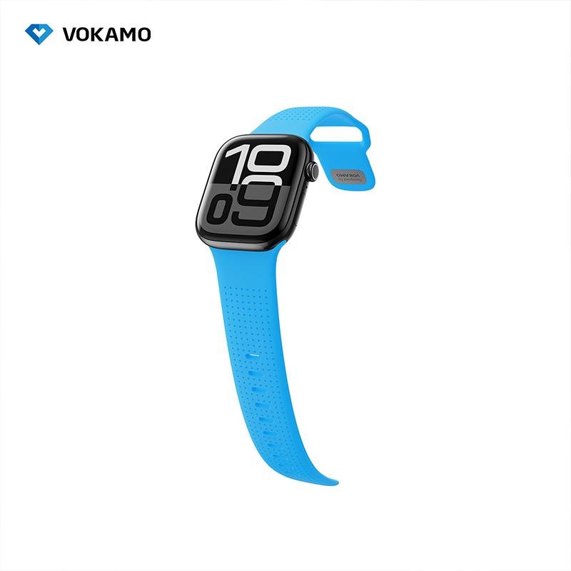 FKM Rubber Straps Glow Sport Band for Apple Watch 44/45/46/49MM,Quick Release,Waterproof Watch Band