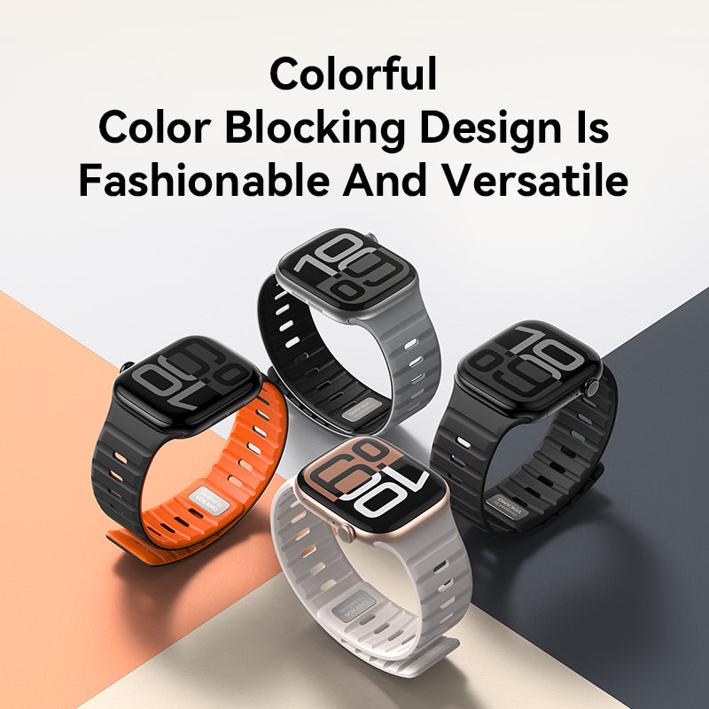 VOKAMO Universal Fit Silicone Magnetic Apple Watch Bands For Apple Watch