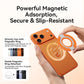 Magnetic Phone Ring Holder for MagSafe, 360° Rotation Soft Silicone Cell Phone Grip Stand Finger Ring Kickstand Two-Sided Magnet Compatible with iPhone 17 Pro Max 16 15 14 13 12 MagSafe Accessories