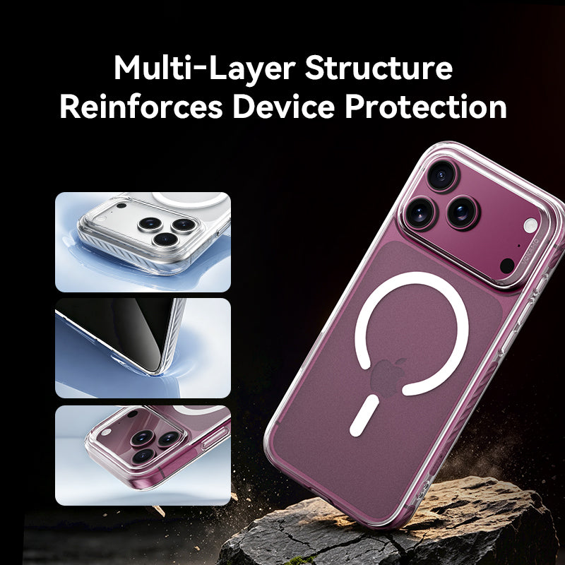 VOKAMO Slim TPU PC Magnetic Case for iPhone 18 Pro / 18 Pro Max, Matte Shockproof Cover