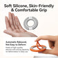 Magnetic Phone Ring Holder for MagSafe, 360° Rotation Soft Silicone Cell Phone Grip Stand Finger Ring Kickstand Two-Sided Magnet Compatible with iPhone 17 Pro Max 16 15 14 13 12 MagSafe Accessories