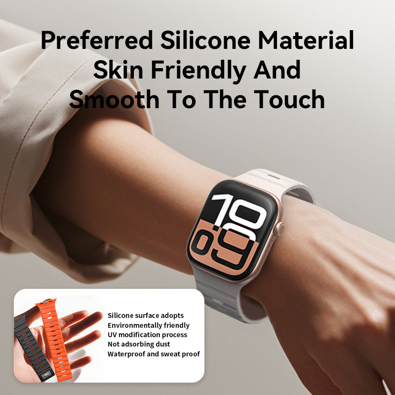 VOKAMO Universal Fit Silicone Magnetic Apple Watch Bands For Apple Watch