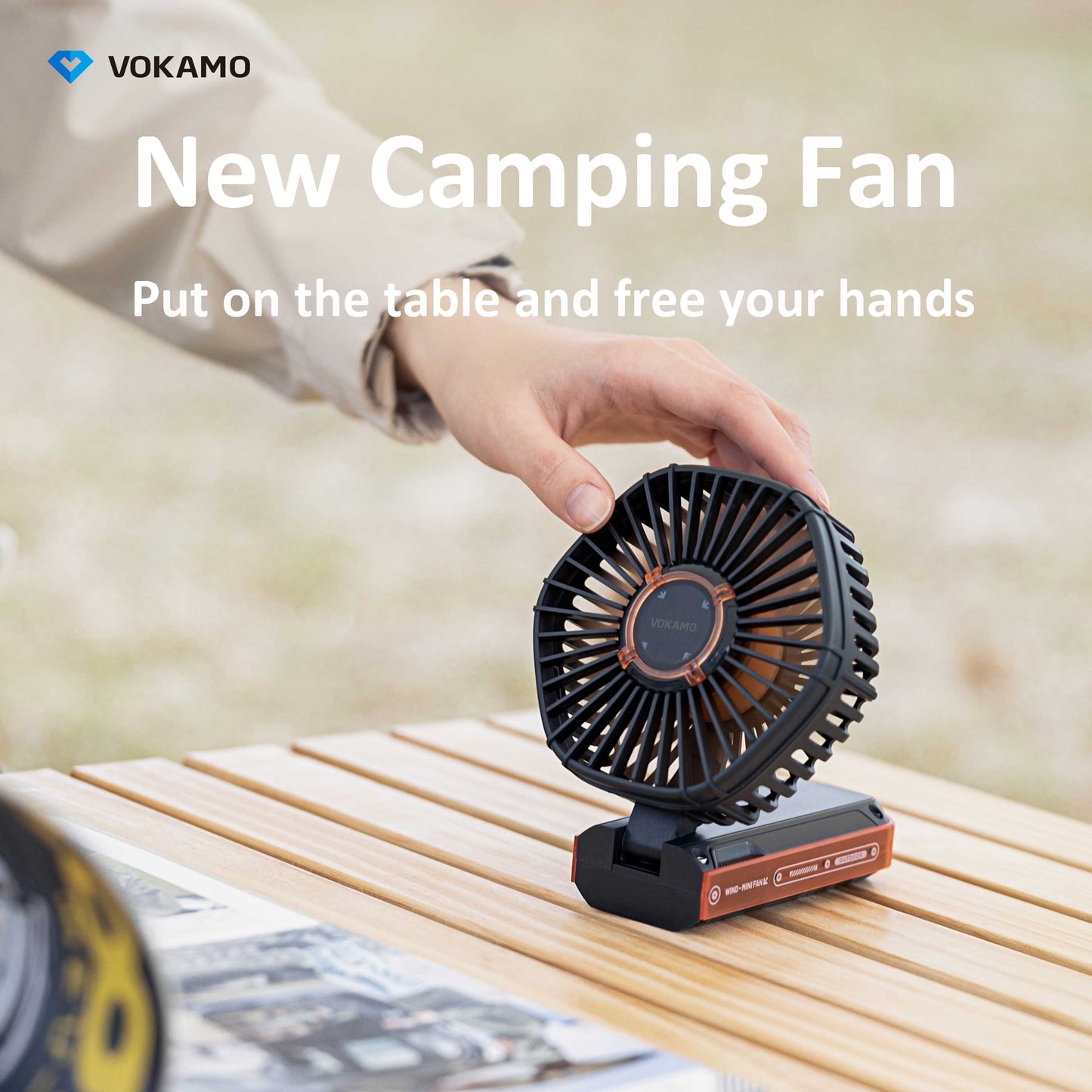 Vokamo Portable Fan Rechargable Mini Fan