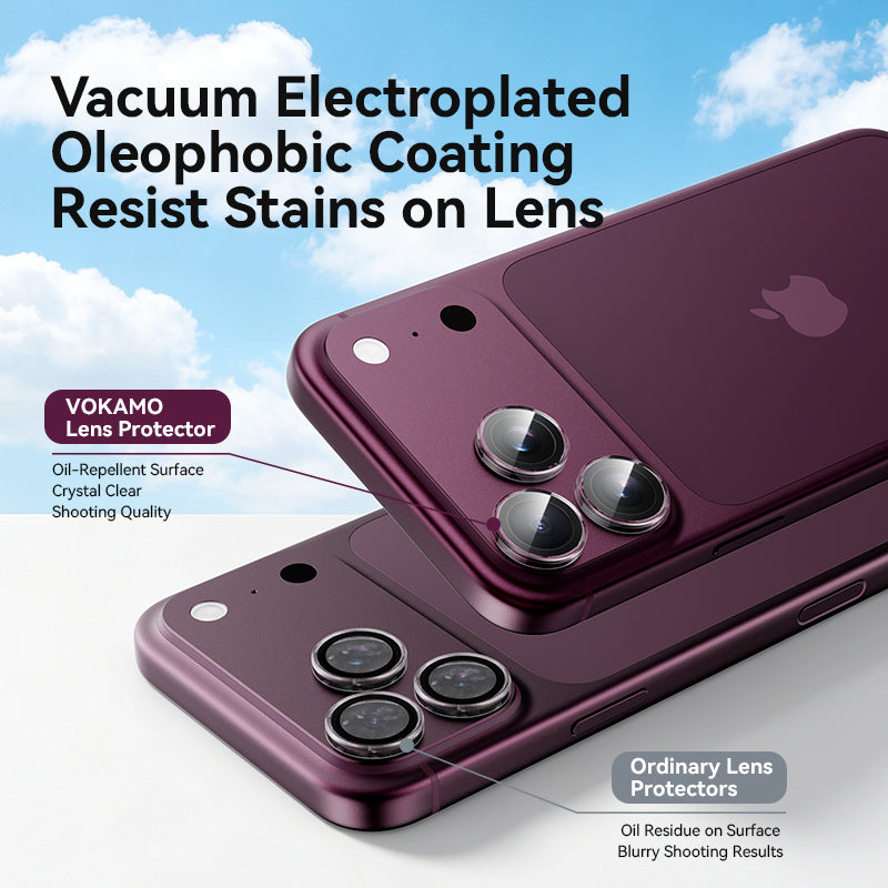 VOKAMO HD AR Camera Lens Protector for iPhone 18 Pro Max/18 Pro,Anti-Scratch Tempered Glass Camera Film