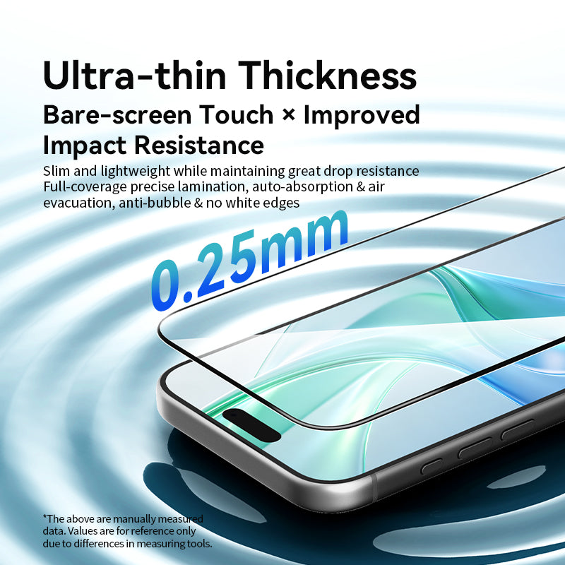 VOKAMO HD Clear Tempered Glass for iPhone 18 Pro Max/18 Pro,Anti-Scratch 0.25mm 9H Screen Protector Film