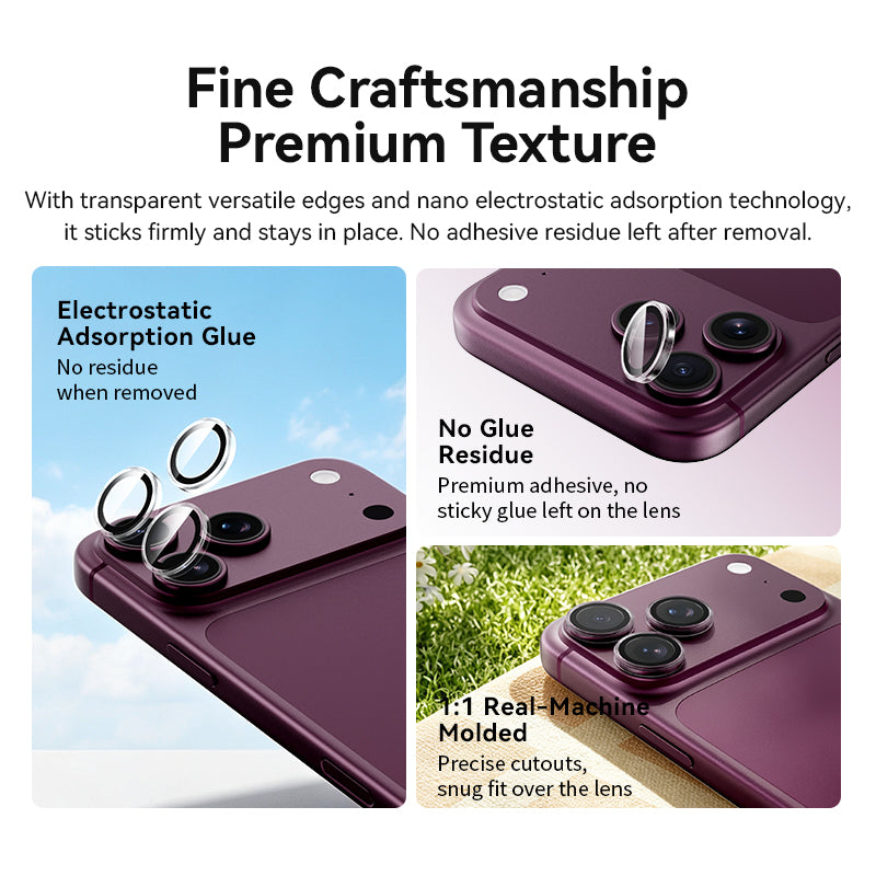 VOKAMO HD AR Camera Lens Protector for iPhone 18 Pro Max/18 Pro,Anti-Scratch Tempered Glass Camera Film