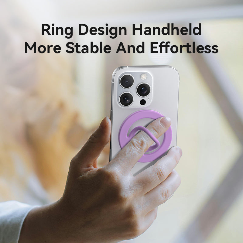VOKAMO Magnetic Silicone Ring Grip Phone Holder, Loop Grip, Compatible with Magsafe for iPhone 12 Series (White) Magnetic Silicone Ring Grip Phone Holder, Loop Grip, Compatible with Magsafe for iPhone 16 15 14 13 12 etc