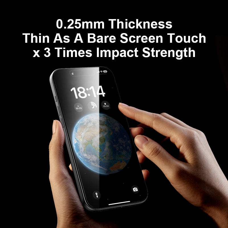 Privacy Screen Protector Tempered Glass for iPhone 17 Private Film Accessories, 28° Anti Spy,Case Friendly, Bubble Free-VOKAMO