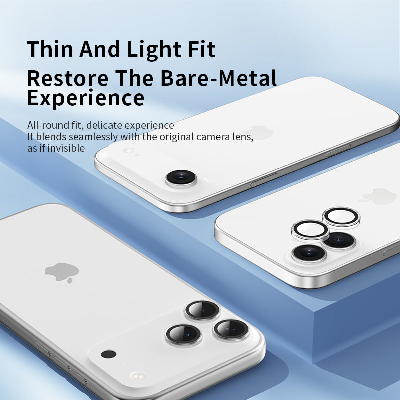 Camera Lens Protector for iPhone 17 Pro Max/17 Pro,Ultra-tough HD Individual Lens Protectors, Ultra-thin Tempered Glass-VOKAMO