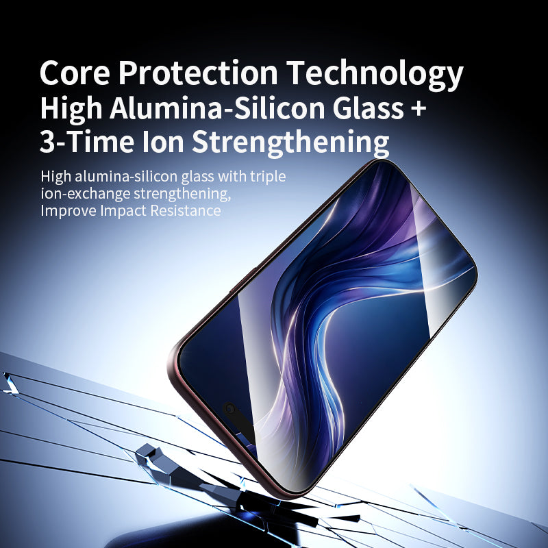 VOKAMO Anti-Peep Privacy Tempered Glass for iPhone 18 Pro Max/18 Pro, 9H Ultra Thin 0.25mm High Alumina Silicon Anti-Spy Screen Protector, Scratch Resistant Full Coverage Privacy Film
