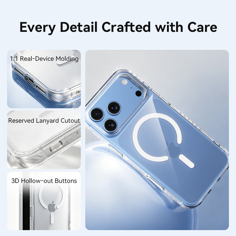 VOKAMO Slim TPU PC Magnetic Case for iPhone 18 Pro / 18 Pro Max, Matte Shockproof Cover