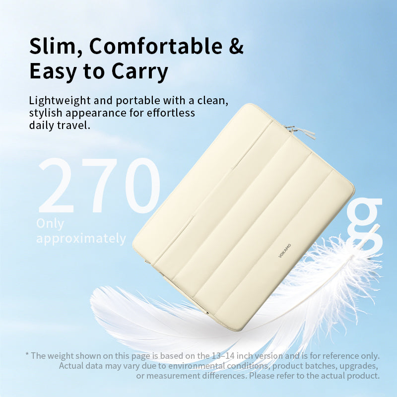 Laptop Case with Handle,Waterproof,Lightweight,Protective Laptop Case with Accessory Pocket, YKK Zipper