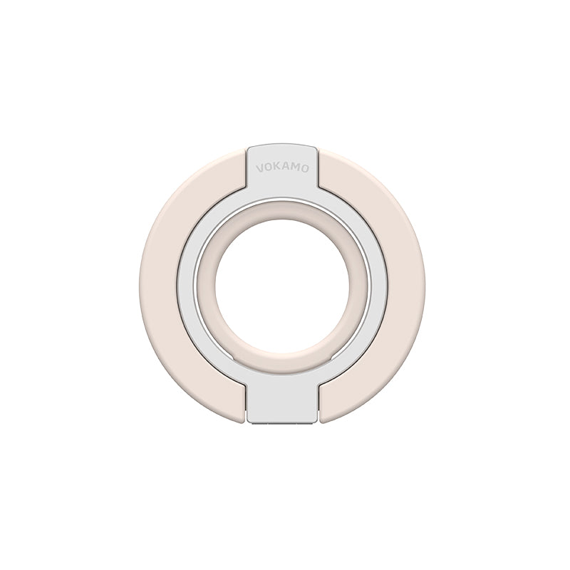 Magnetic Phone Ring Holder for MagSafe, 360° Rotation Soft Silicone Cell Phone Grip Stand Finger Ring Kickstand Two-Sided Magnet Compatible with iPhone 17 Pro Max 16 15 14 13 12 MagSafe Accessories