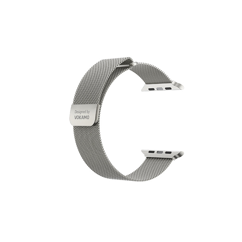VOKAMO Milanese Loop Magnetic Clasp Steel Metal Mesh Milanese Bracelet Watch Band Strap