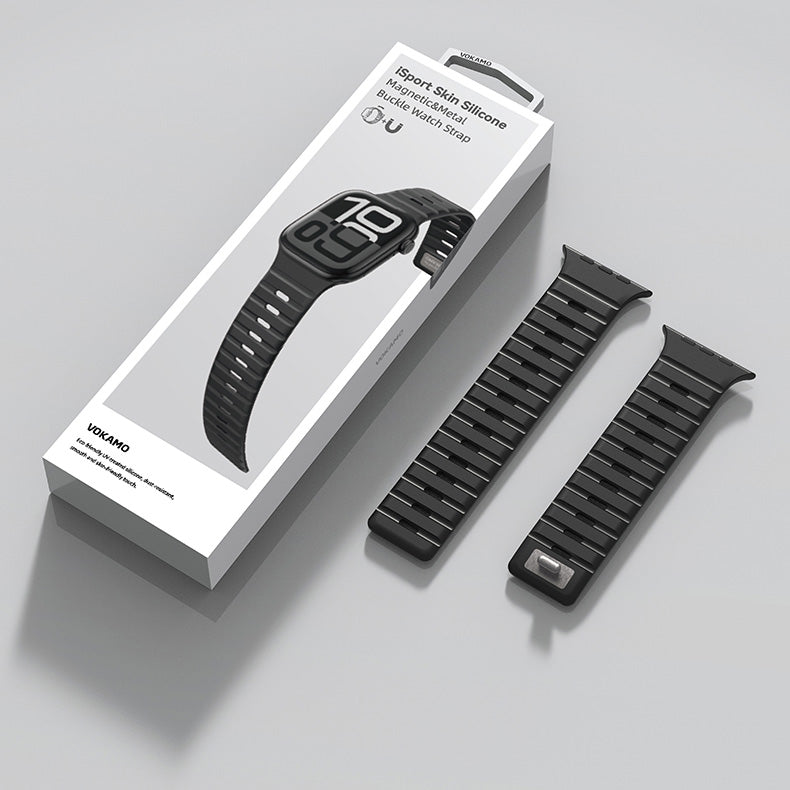 VOKAMO Universal Fit Silicone Magnetic Apple Watch Bands For Apple Watch