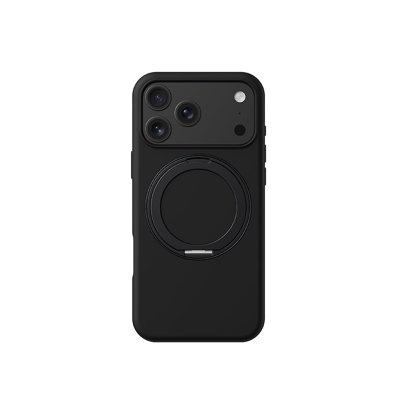 VOKAMO 360 Rotation Magnetic Ring Stand Case for iPhone 18 Pro Max, Shockproof PC TPU Hybrid Mobile Cover with Kickstand