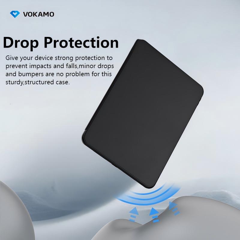 VOKAMO Rotating Case for iPad  Pro 13 iPad Air 11  Inch (2024) - [Built-in Pencil Holder] 360 Degree Rotating Protective Stand Cover