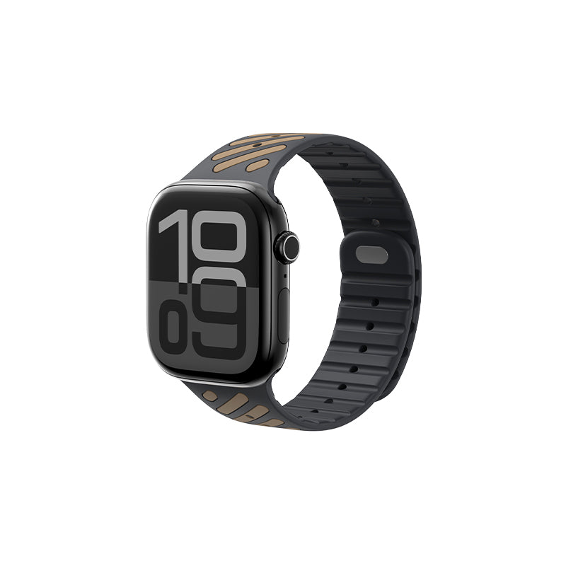 Sport Watch Strap for Apple Watch 44/45/46/49mm,Magnetic Watch Band Quick Release,Waterproof Silicone Watch band
