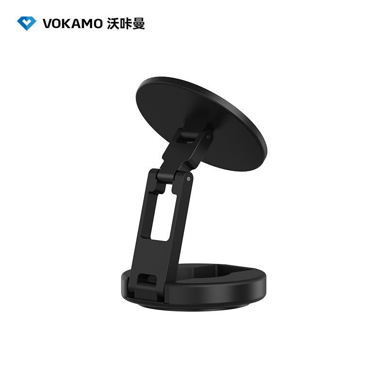 VOKAMO for MagSafe Car Mount Foldable Magnetic Phone Holder for Car Dashboard, Strong Magnets Car Phone Holder Mount Compatible iPhone 16 Pro Max 15 14 13 12,Samsung - MagSafe Car Accessories