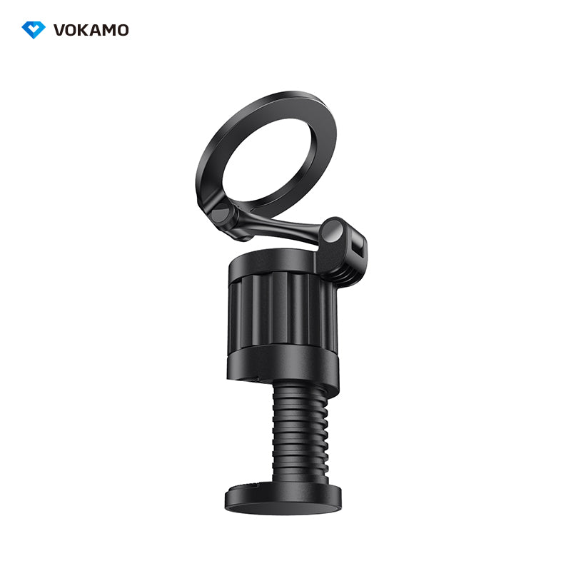 VOKAMO 360°Rotating Magnetic Airplane Phone Holder Mount, for Magsafe Airplane Travel Essentials Accessories, Adjustable Foldable Universal Handsfree Phone Stand for iPhone 16 15 14 Pro Max