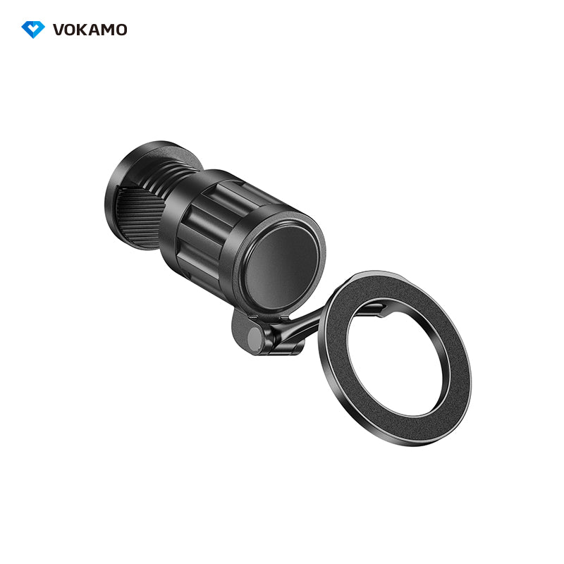 VOKAMO 360°Rotating Magnetic Airplane Phone Holder Mount, for Magsafe Airplane Travel Essentials Accessories, Adjustable Foldable Universal Handsfree Phone Stand for iPhone 16 15 14 Pro Max