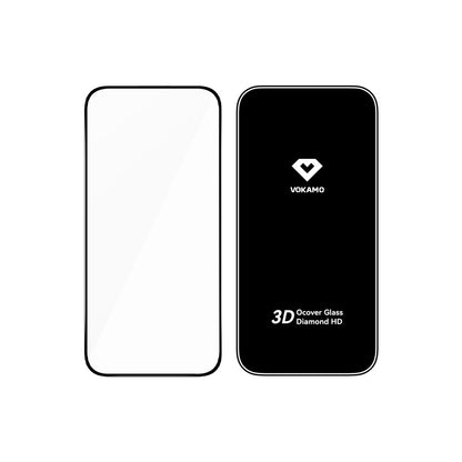 VOKAMO 3D Full Cover Tempered Glass for iPhone iPhone 18 Pro / 18 Pro Max 0.25mm Ultra Thin 9H Hardness Bubble Free Installation