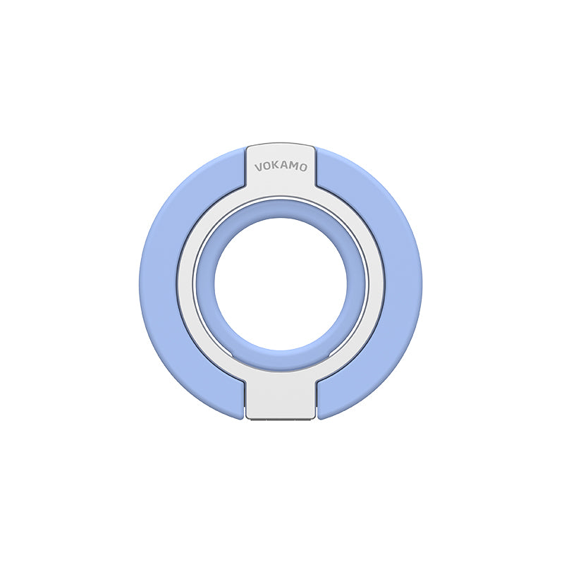Double Sided Magnetic Phone Holder 360° Rotation Soft Silicon Phone Grip Finger Ring Kickstand