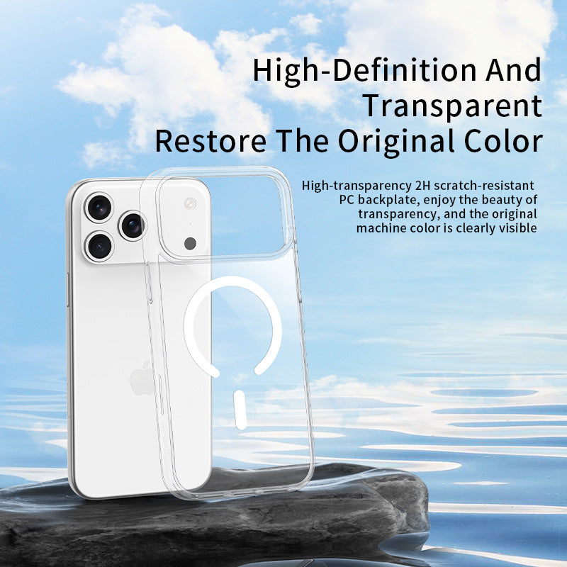 Clear iPhone 17 Phone Case MagSafe Compatible Anti-Yellowing Transparent Protective Case- VOKAMO