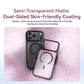 VOKAMO Translucent Matte Magnetic Phone Case for iPhone 18 Pro Max / 18 Pro, Anti-Stain Shockproof PC TPU Mobile Cover