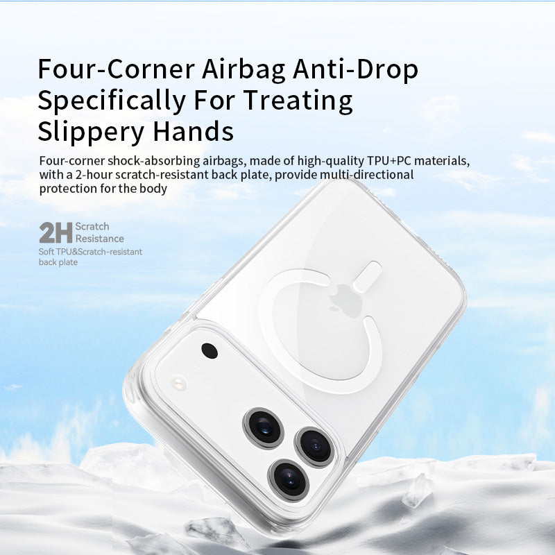 Clear iPhone 17 Phone Case MagSafe Compatible Anti-Yellowing Transparent Protective Case- VOKAMO
