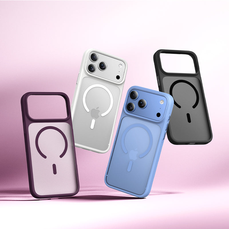 VOKAMO Translucent Matte Magnetic Phone Case for iPhone 18 Pro Max / 18 Pro, Anti-Stain Shockproof PC TPU Mobile Cover