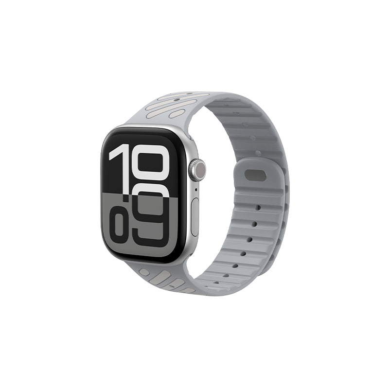 Sport Watch Strap for Apple Watch 44/45/46/49mm,Magnetic Watch Band Quick Release,Waterproof Silicone Watch band
