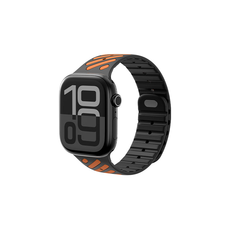 Sport Watch Strap for Apple Watch 44/45/46/49mm,Magnetic Watch Band Quick Release,Waterproof Silicone Watch band
