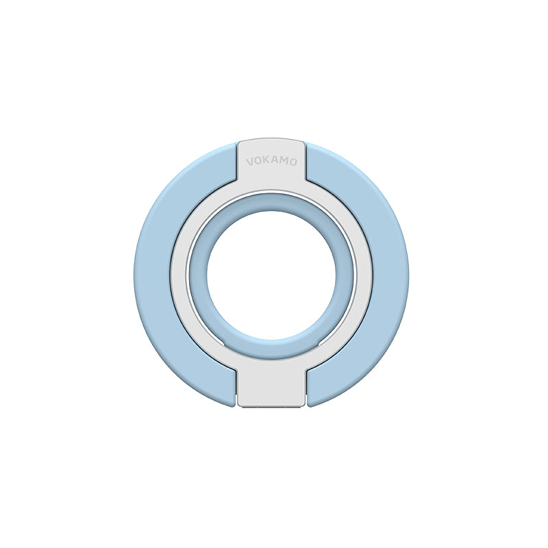 Magnetic Phone Ring Holder for MagSafe, 360° Rotation Soft Silicone Cell Phone Grip Stand Finger Ring Kickstand Two-Sided Magnet Compatible with iPhone 17 Pro Max 16 15 14 13 12 MagSafe Accessories