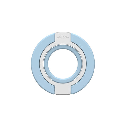 Magnetic Phone Ring Holder for MagSafe, 360° Rotation Soft Silicone Cell Phone Grip Stand Finger Ring Kickstand Two-Sided Magnet Compatible with iPhone 17 Pro Max 16 15 14 13 12 MagSafe Accessories