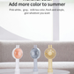 Vokamo Portable Mini Hand Fan Cute Rabbit Handheld Air Fan