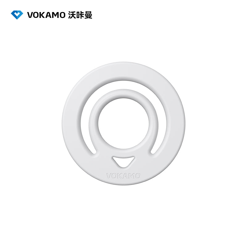 VOKAMO Magnetic Silicone Ring Grip Phone Holder, Loop Grip, Compatible with Magsafe for iPhone 12 Series (White) Magnetic Silicone Ring Grip Phone Holder, Loop Grip, Compatible with Magsafe for iPhone 16 15 14 13 12 etc