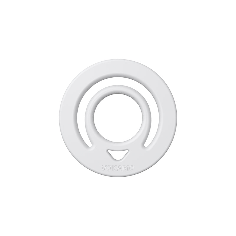 VOKAMO Magnetic Silicone Ring Grip Phone Holder, Loop Grip, Compatible with Magsafe for iPhone 12 Series (White) Magnetic Silicone Ring Grip Phone Holder, Loop Grip, Compatible with Magsafe for iPhone 16 15 14 13 12 etc