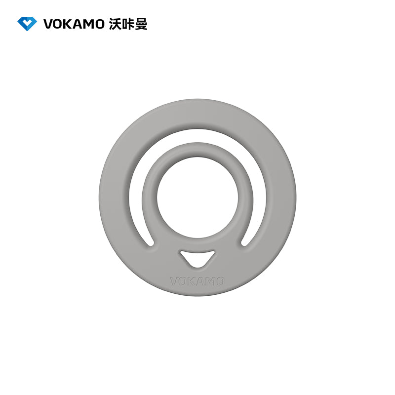VOKAMO Magnetic Silicone Ring Grip Phone Holder, Loop Grip, Compatible with Magsafe for iPhone 12 Series (White) Magnetic Silicone Ring Grip Phone Holder, Loop Grip, Compatible with Magsafe for iPhone 16 15 14 13 12 etc