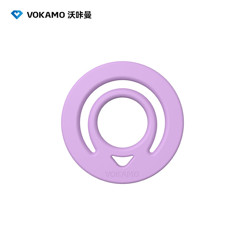 VOKAMO Magnetic Silicone Ring Grip Phone Holder, Loop Grip, Compatible with Magsafe for iPhone 12 Series (White) Magnetic Silicone Ring Grip Phone Holder, Loop Grip, Compatible with Magsafe for iPhone 16 15 14 13 12 etc