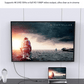 VOKAMO 6 in 1 USB C HUB,Slim 4K HDMI USB - C Hub For MacBook Huawei P30 MateBook etw - VOKAMO